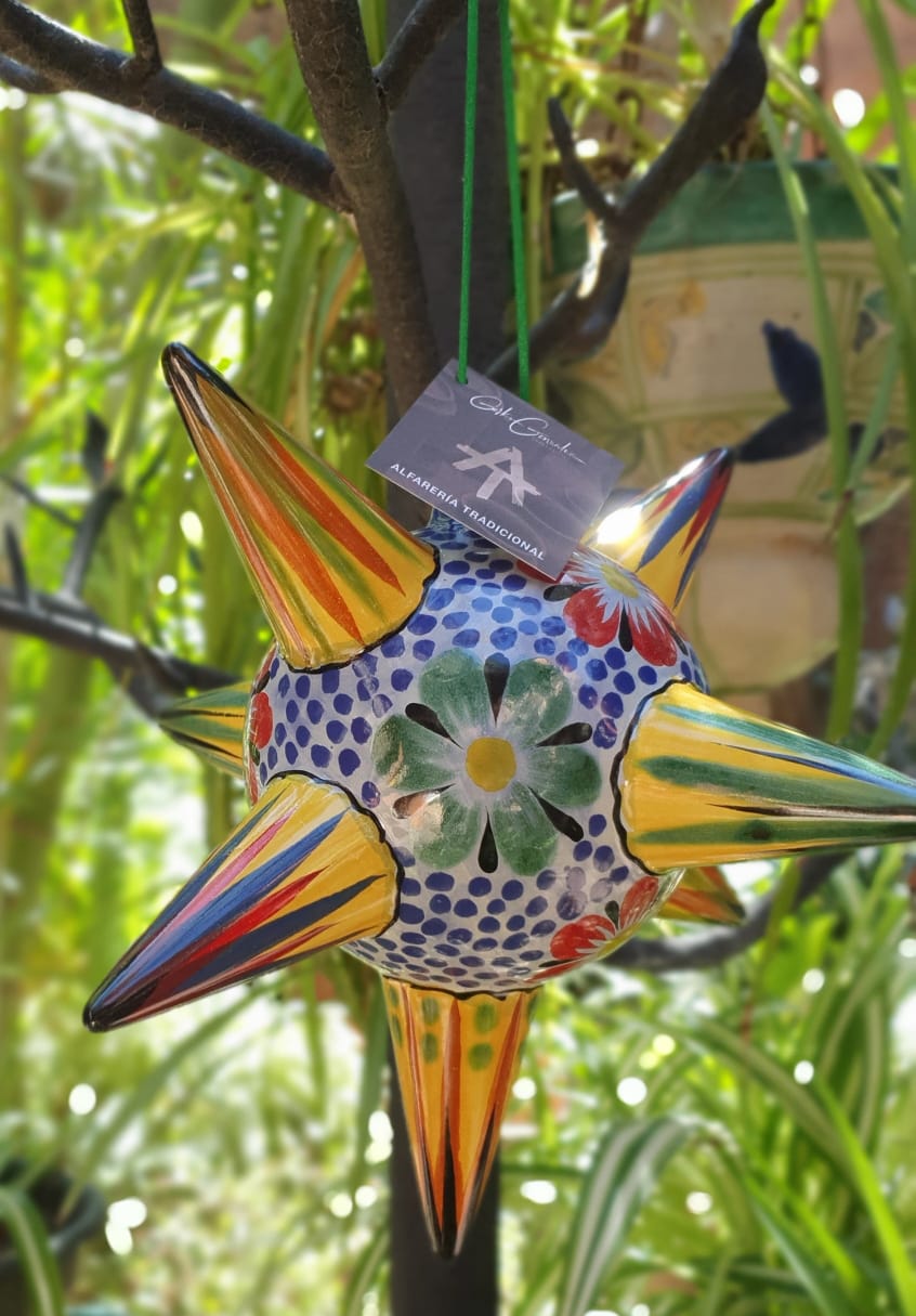 Adorno Piñata 3D Tamaño Grande Flor Multicolores 