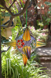 Ornament Piñata Large 3D 10 in D Flower MultiColors