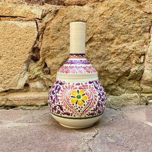 Flower Vase Flower Pattern Purple Colors