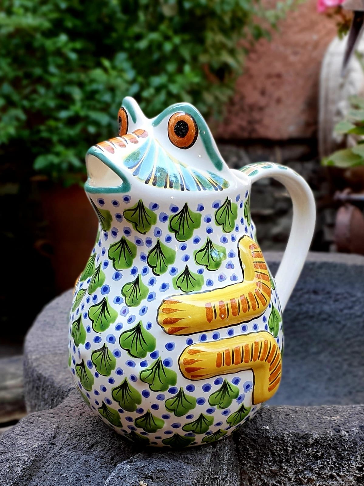 Jarra de agua de rana, 50 onzas, multicolores 