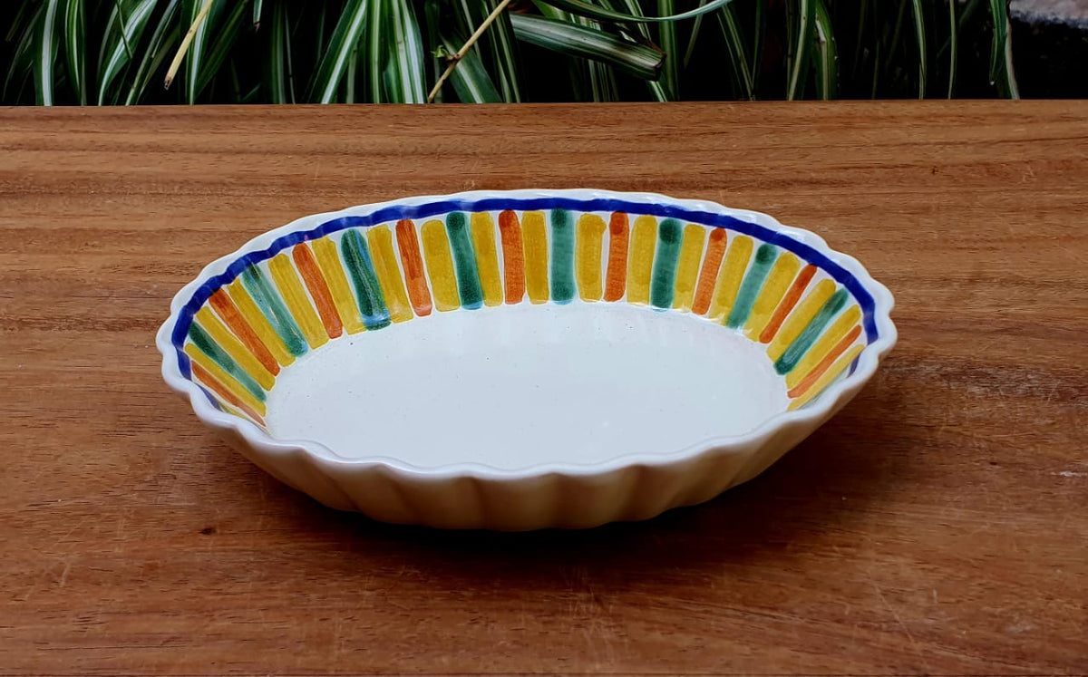 Happy Stripes Oval Soap Dish MultiColors