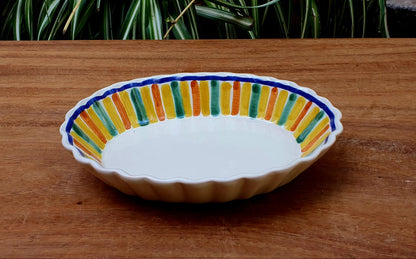Happy Stripes Oval Soap Dish MultiColors