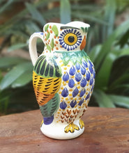 Owl Water Pitcher 9" Hight 40 Oz MultiColors