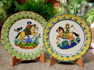 Cowboy and Cowgirl Plates Set of 2 Pieces MultiColors