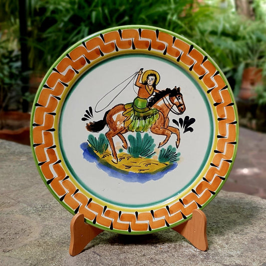 Cowgirl Plate Multi Colors