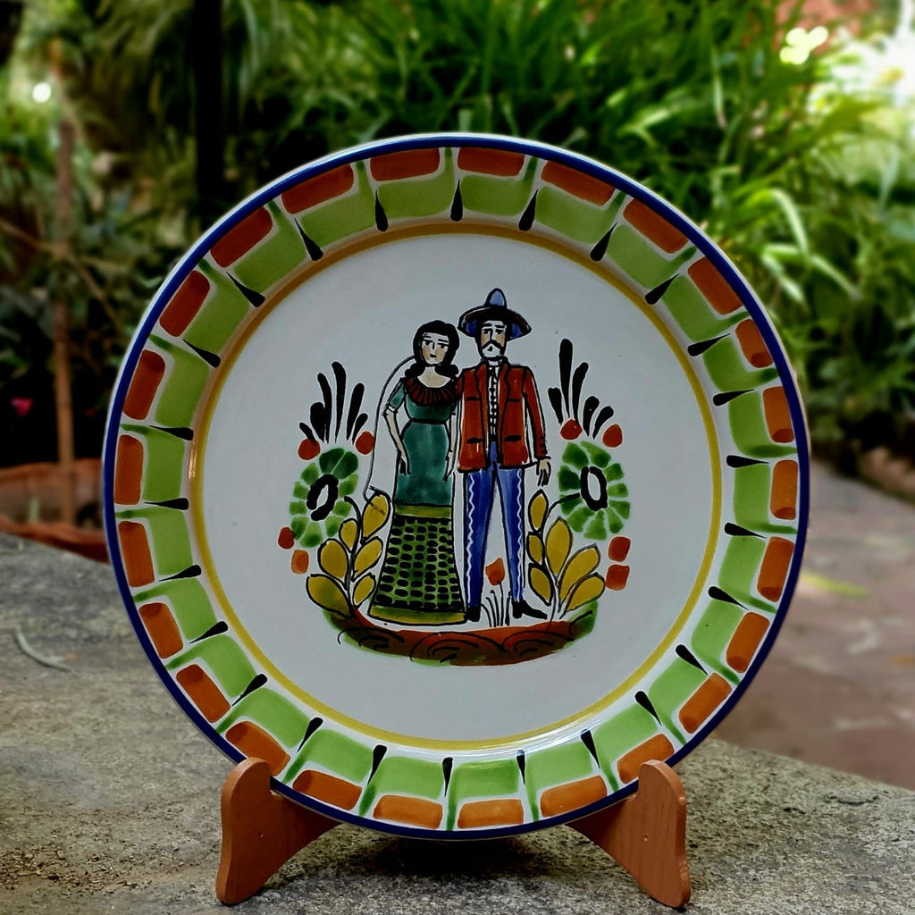 QUEEN of BOHEMIA Maia プレート　６個 Wedding Plate handmade Mexican Ceramics Mayolica technique – Gorky