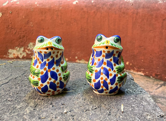 Frog Salt and Pepper Shaker Set MultiColors