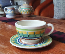 Coffee Cup & Saucer Multi-colors IV