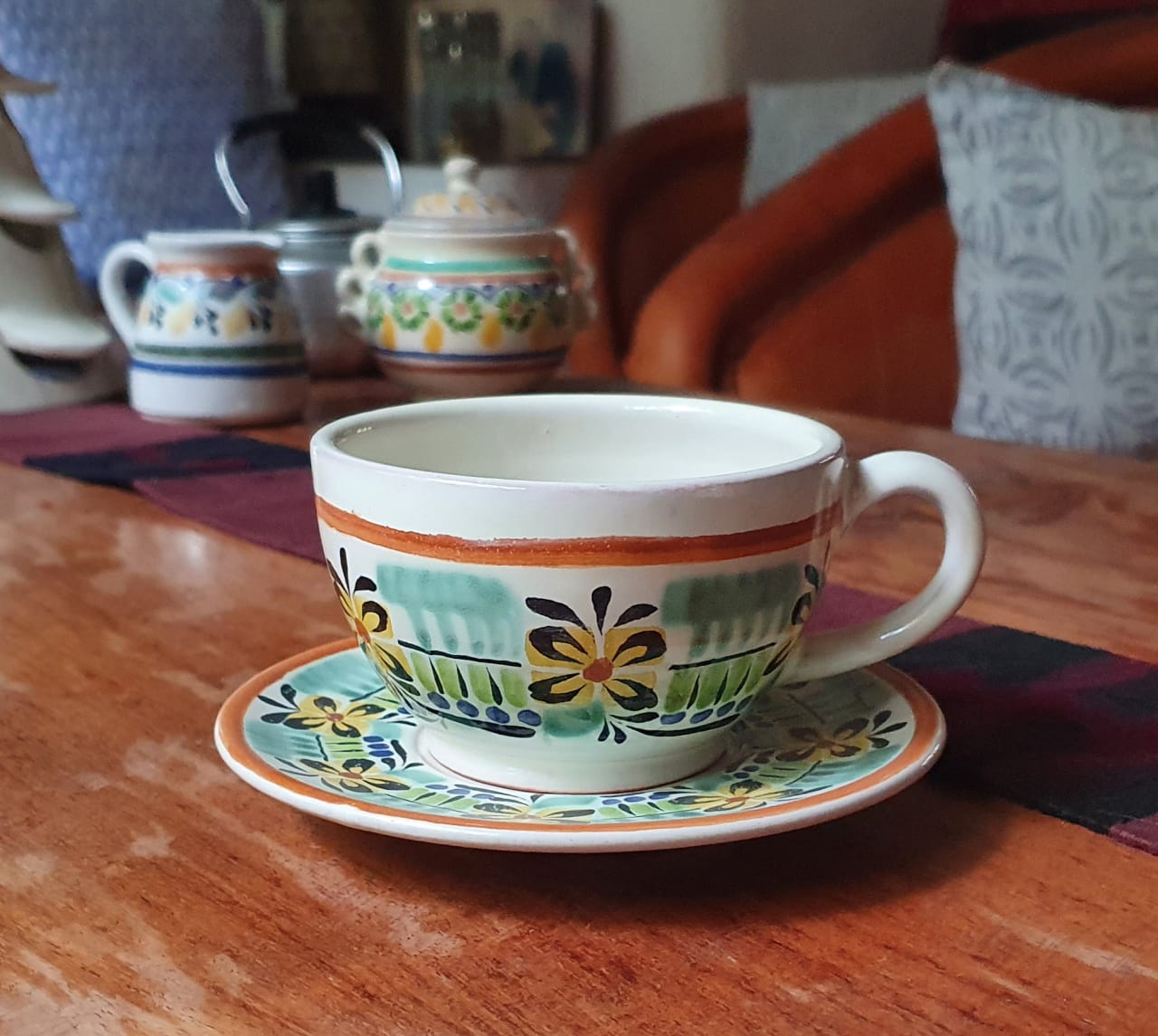 Coffee Cup & Saucer Multi-colors