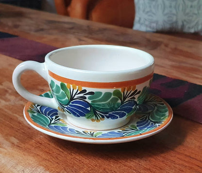 Coffee Cup & Saucer 8 Oz MultiColors I
