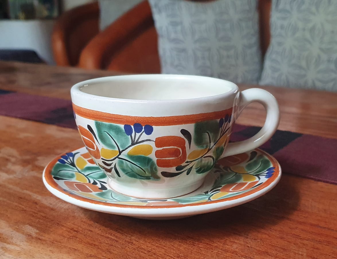 Coffee Cup & Saucer 8 Oz MultiColors II