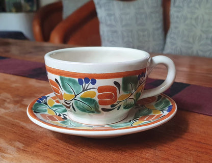 Coffee Cup & Saucer 8 Oz MultiColors II