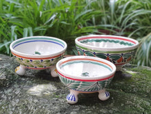 Chiles Pepper Footed Bowl Set(3) MultiColors