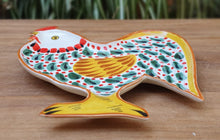 Rooster Snack Dish 10 X 9.8 " Multi Colors