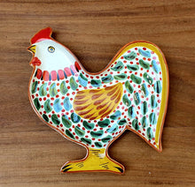 Rooster Snack Dish 10 X 9.8 " Multi Colors