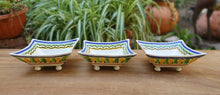 Animal Square Footed Saucer Set of 3 Multi colors