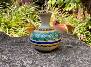Flower Mini Vase 4.3" Height Multicolors