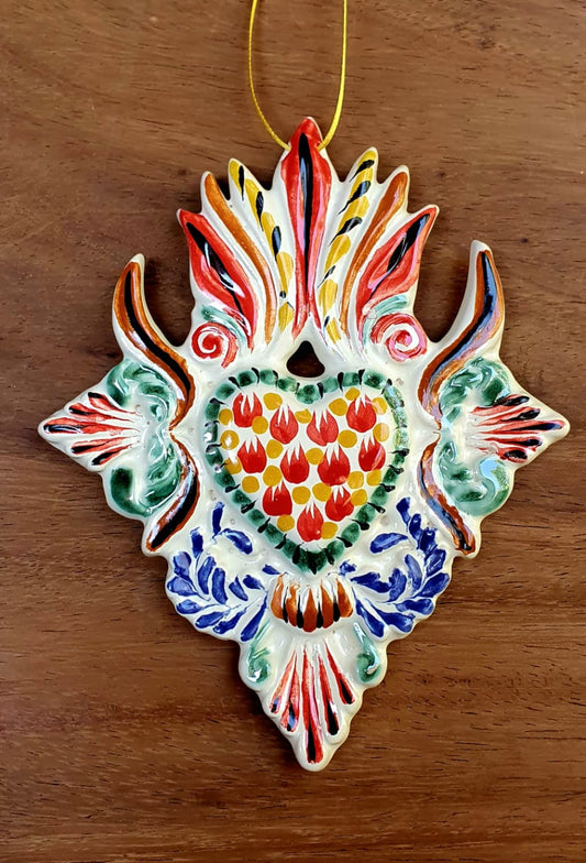 Ornament Large Heart Flat MultiColors
