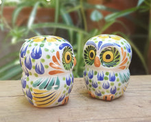 Owl Round Salt and Pepper Shaker Set Multi-colors