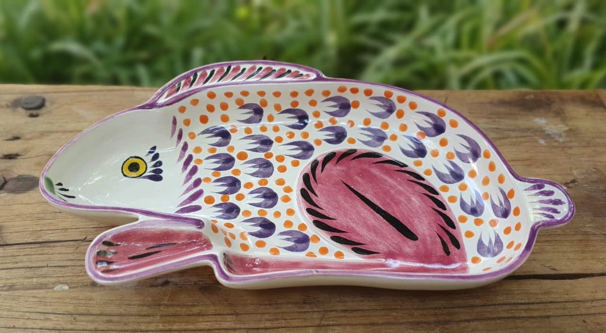 Rabbit Snack Dish Purple Colors