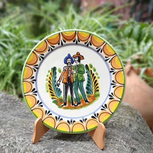 Two Mens Wedding Plate Multi Colors