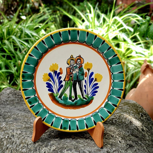 Two Mens Wedding Plate Multi Colors